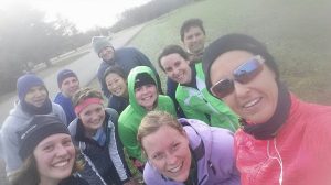 The trail running group from this morning. We all had an awesome time! 