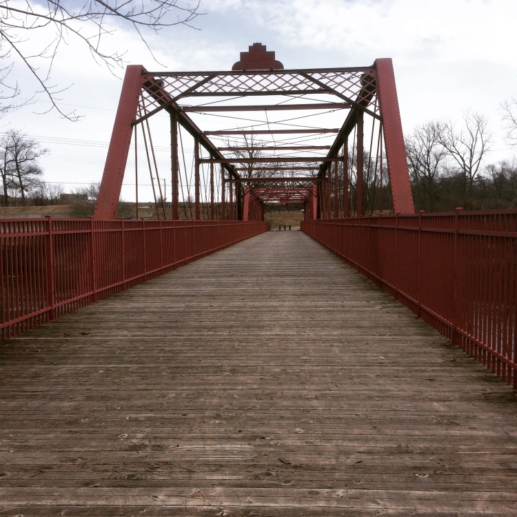 A pretty bridge on the River  Trail. 